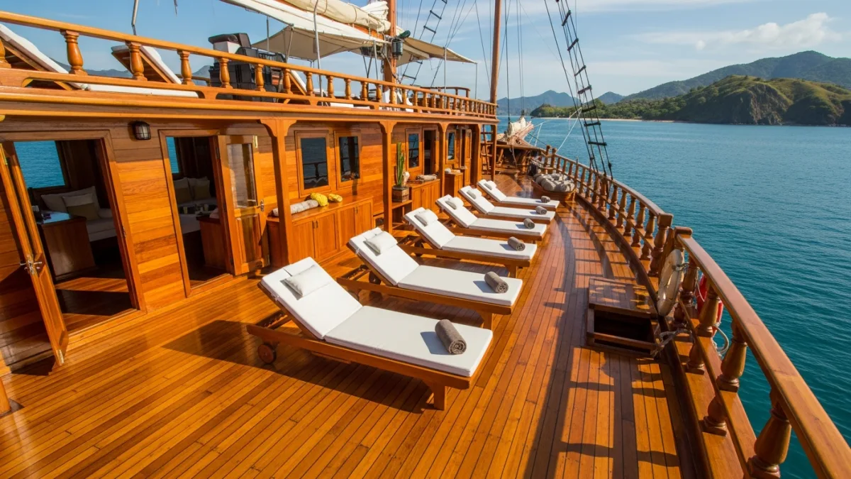 Komodo sailing boats phinisi cabins comfort